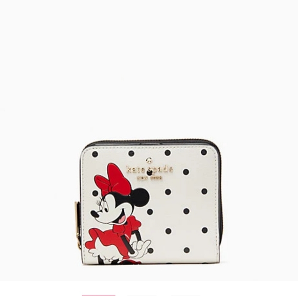 KATE SPADE LIMITED EDITION MINNIE MOUSE ZIP AROUD WALLET - Picture 3 of 5